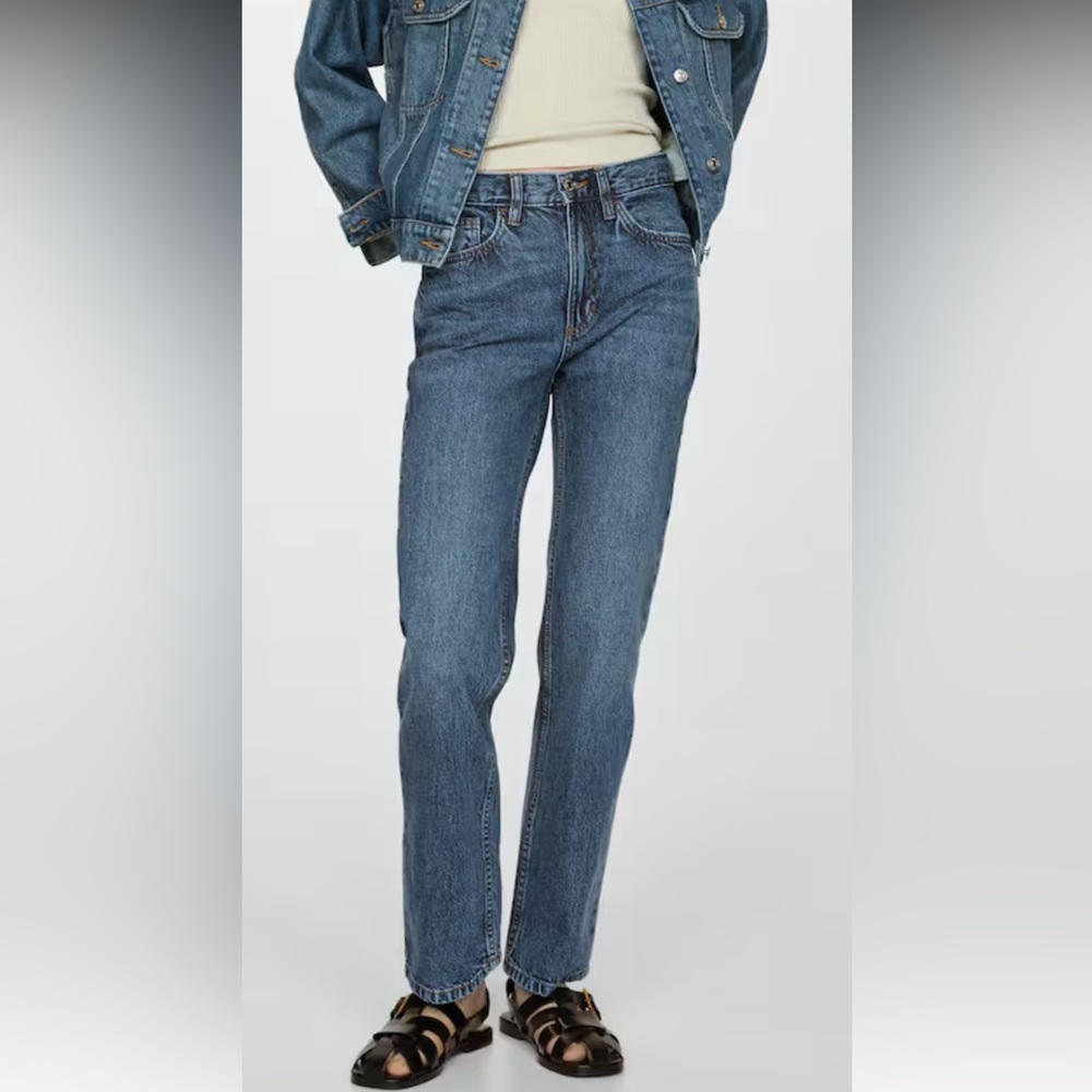 Matilda Jean from Mango. Mid rise straight Jean